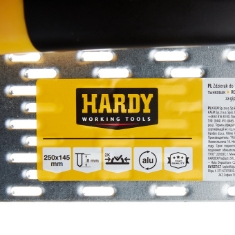 Скребок для гипсовой штукатурки Hardy 140х255 мм металлический с эргономичной ручкой