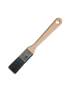 Кисть плоская Лазурный берег 25 мм натуральная щетина деревянная ручка