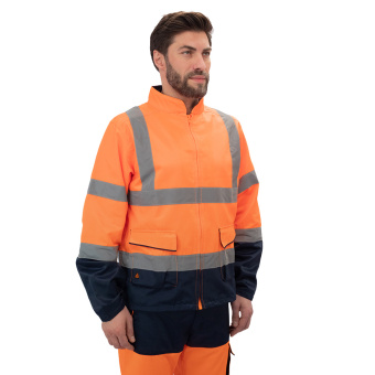 Куртка рабочая сигнальная Delta Plus (PHVE2OMTM) 44-46 рост 156-164 см цвет флуоресцентный оранжевый