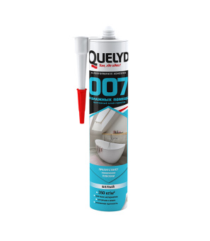 Клеи-герметик Quelyd 007 для влажных помещений белый 390 г