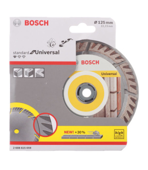 Диск алмазный универсальный Bosch (2608615059) 125x22,2x2 мм сегментный сухой рез