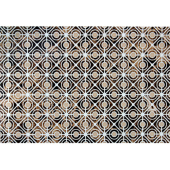 Плитка декор Евро-Керамика Капри темно-коричневая 400x270x8 мм