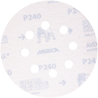 Диск шлифовальный Mirka Antistatic d125 мм P240 на липучку бумажная основа (5 шт.)