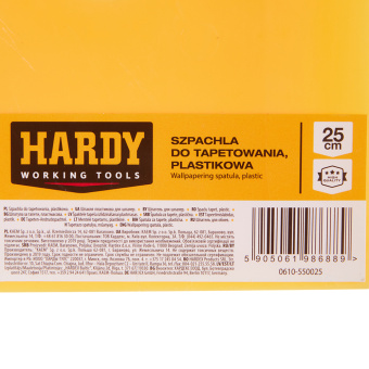 Шпатель для обоев Hardy (0610-550025) 250 мм пластиковый с пластиковой ручкой