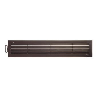 Решетка вентиляционная переточная АБС 450х91 коричневая