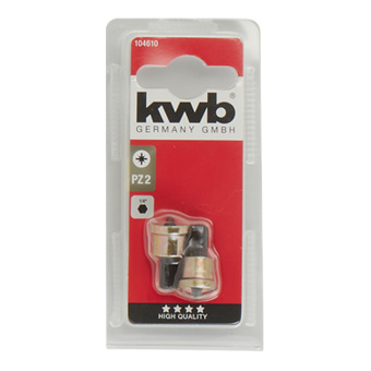 Бита KWB (104610) PZ2 25 мм с ограничителем (2 шт.)