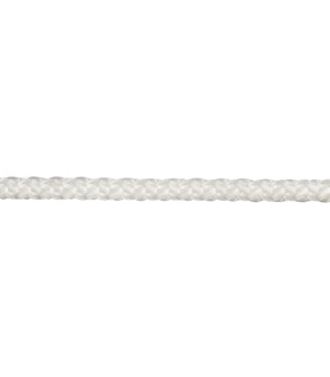 Шнур вязанный полипропиленовый 8 прядей белый d4 мм 50 м без сердечника