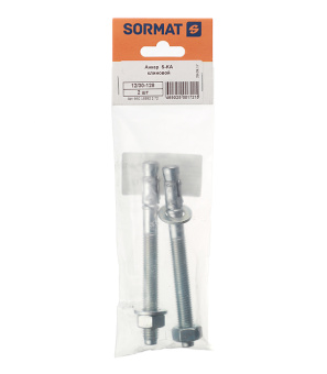 Анкер клиновой Sormat для бетона 12х128/30 мм (2 шт.)