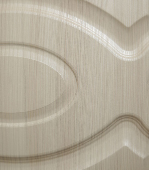 Дверное полотно Verda Афина беленый дуб мелинга глухое экошпон 600x2000 мм