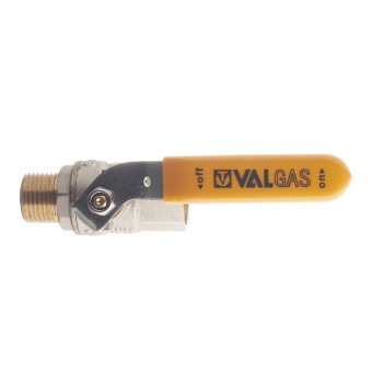Кран шаровой газовый VALTEC (VT.272.N.04) 1/2 ВР(г) х 1/2 НР(ш) ручка