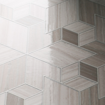 Плитка декор Нефрит Эста геометрия светлая 400x200x8 мм