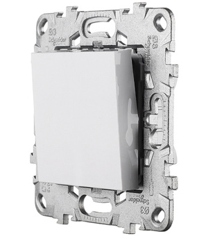 Механизм выключателя двухклавишного с/у Schneider Electric UNICA NEW белый