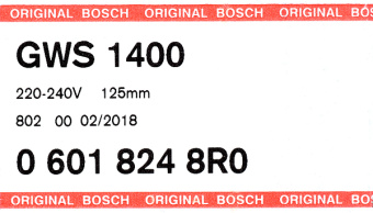 Шлифмашина угловая электрическая Bosch GWS 1400 (06018248R0) 1400 Вт d125 мм