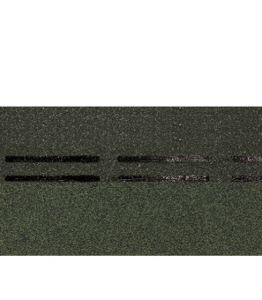 Черепица гибкая коньково-карнизная Docke PIE Europa/Eurasia зеленая 7,26 кв.м
