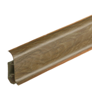 Плинтус пвх с мягким краем Wimar 58 мм серия колибри дуб летний (58х22х2500 мм)