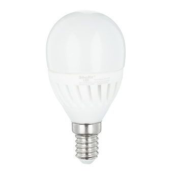 Лампа светодиодная Sholtz E14 шар 11 Вт 2700 K теплый свет керамика + стекло