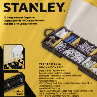 Органайзер для крепежа Stanley 210х115х35 мм