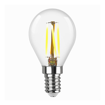 Лампа светодиодная REV филаментная E14 G45 шар 5 Вт 4000 K дневной свет