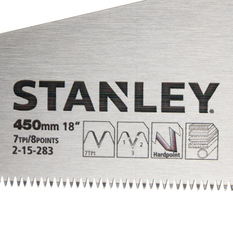 Ножовка по дереву Stanley 450 мм крупный зуб