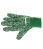 Хлопчатобумажные перчатки Стандарт с ПВХ покрытием манжет резинка размер L