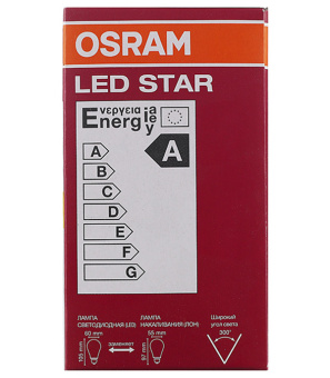 Лампа светодиодная OSRAM филаментная Е27 груша 7 Вт 2700 К теплый свет прозрачная