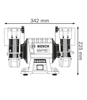 Точило электрическое Bosch GBG 35-15 (060127A300) 350 Вт круг 150 мм