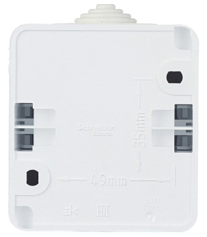 Выключатель одноклавишный о/у IP 44 Schneider Electric Этюд белый
