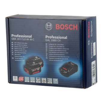 Аккумулятор Bosch (1600A00B8J) 18В 5Ач Li-Ion с зарядным устойством в комплекте (2 шт.)
