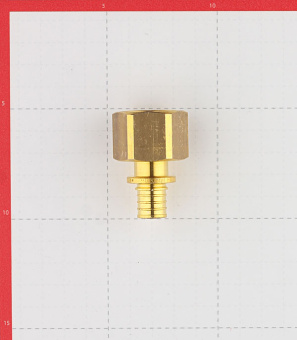 Соединитель прямой Stout (SFA-0002-001634) 16 мм х 3/4 ВР(г) латунный