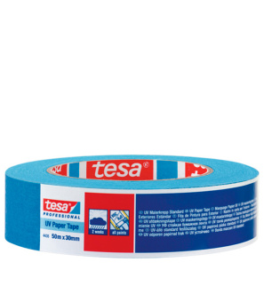 Лента малярная Tesa синяя УФ-стойкая 30 мм х 50 м