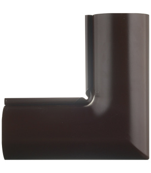 Угол желоба Grand Line металлический внутренний d125 мм 90° коричневый RAL 8017