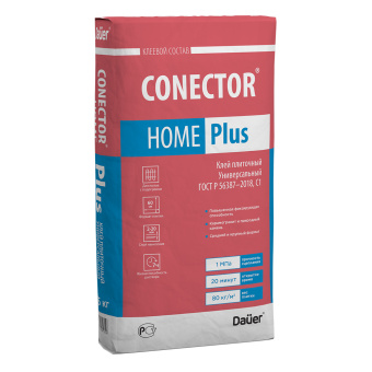 Клей для плитки Dauer Conector Home Plus универсальный серый (класс С1) 25 кг