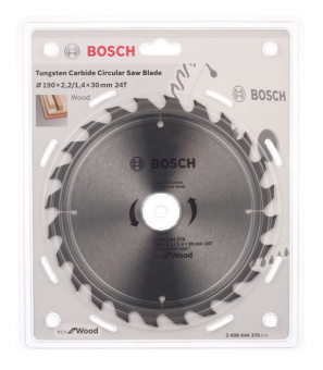 Диск пильный по дереву Bosch Optiline ECO (2608644376) 190х30х2,5 мм 24 зуба