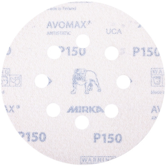 Диск шлифовальный Mirka Antistatic d125 мм P150 на липучку бумажная основа (5 шт.)