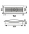 Вентиляционная решетка торцевая для плоских воздуховодов 60х120 мм