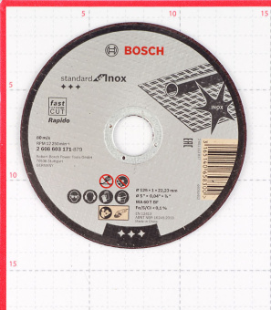 Круг отрезной по нержавеющей стали Bosch (2608603171) 125х22х1 мм