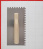 Гладилка зубчатая 270х130 мм зуб 8х8 мм с облегченной ручкой Corte