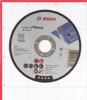 Круг отрезной по металлу Bosch (2608603396) 125х22х1 мм