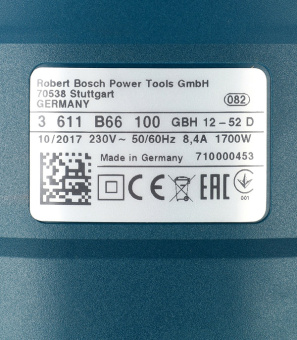 Перфоратор электрический Bosch GBH 12-52 D (061125A400) 1700 Вт 19 Дж SDS-max