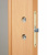 Дверное полотно Verda ДПО 05 миланский орех со стеклом ламинированная финишпленка 800x2000 мм