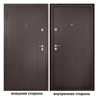 Дверь входная Форпост 72 левая медный антик - медный антик 960х2050 мм