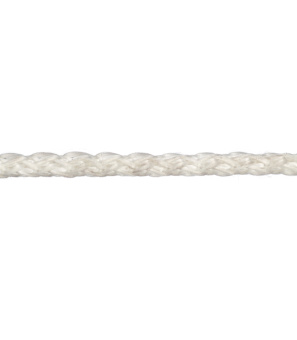 Шнур вязанный полипропиленовый 8 прядей белый d5 мм без сердечника