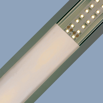 Профиль для светодиодной ленты OGM P8-69 для скрытого монтажа анодированный алюминий 2м комплект