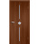 Дверное полотно Принцип Кристалл итальянский орех со стеклом ламинированная финишпленка 800x2000 мм