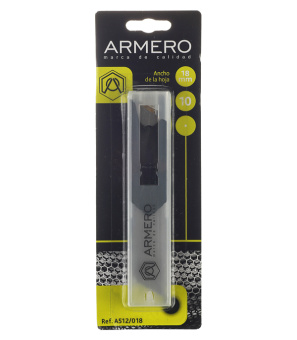Лезвие для ножа Armero прямое 18 мм (10 шт)