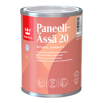 Лак акриловый интерьерный Tikkurila Paneeli-Assa 20 основа EP бесцветный 0,9 л полуматовый