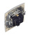 Розетка 2Р+Е Schuko моноблок, со шторками с крышкой IP44 16А 250В винтовой зажим алюминий Simon 15