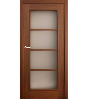 Дверное полотно Mario Rioli Vario орех со стеклом шпон 600x2000 мм