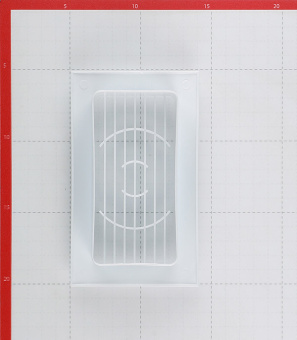 Вентиляционная решетка торцевая для плоских воздуховодов 60х120 мм