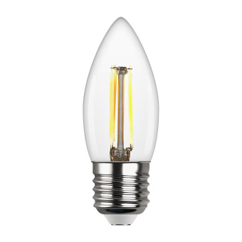 Лампа светодиодная REV филаментная E27 C37 свеча 7 Вт 2700 K теплый свет